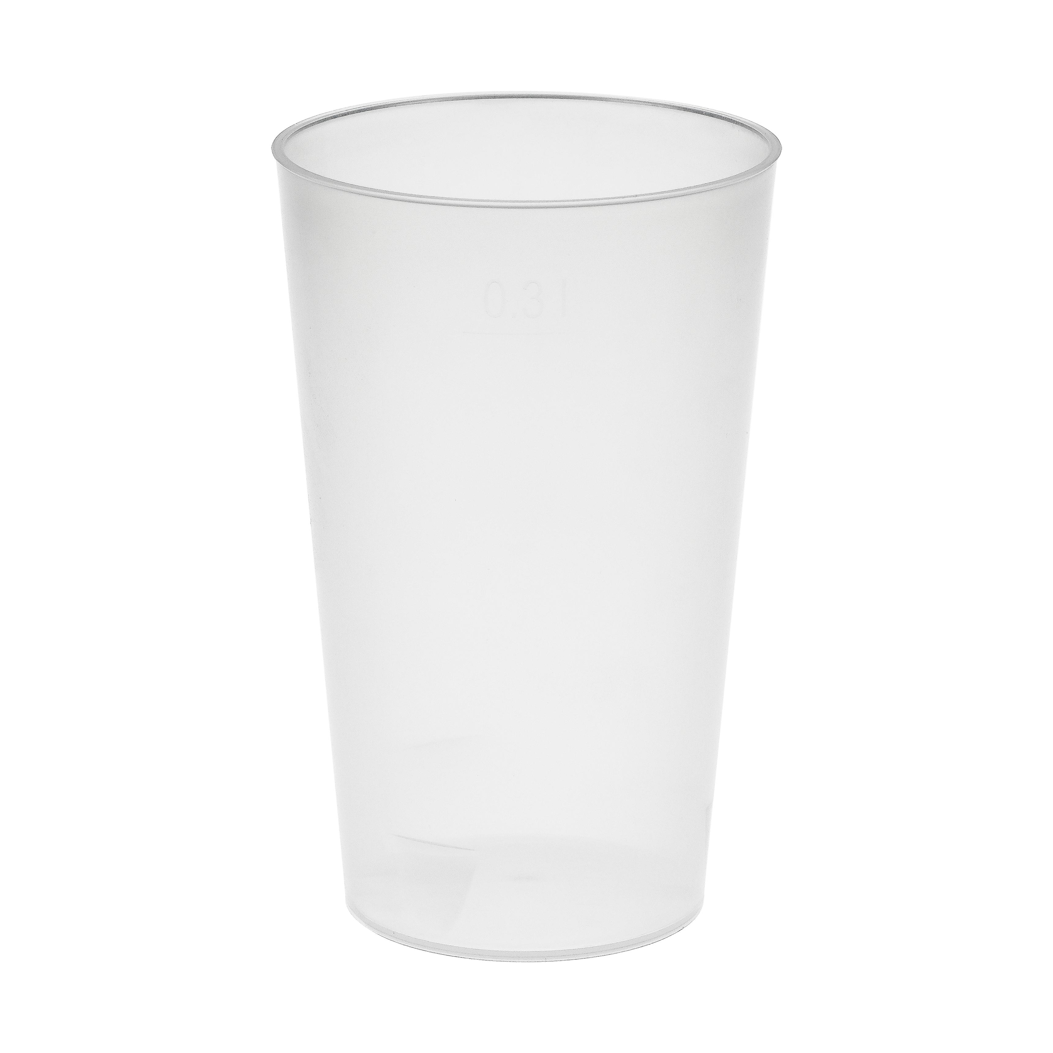  Reusable cup for cold drinks 300 ml PP transparent