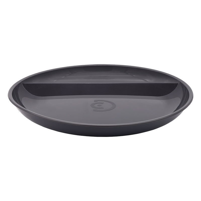 Menu plate 2-section with flat lid - set of 20