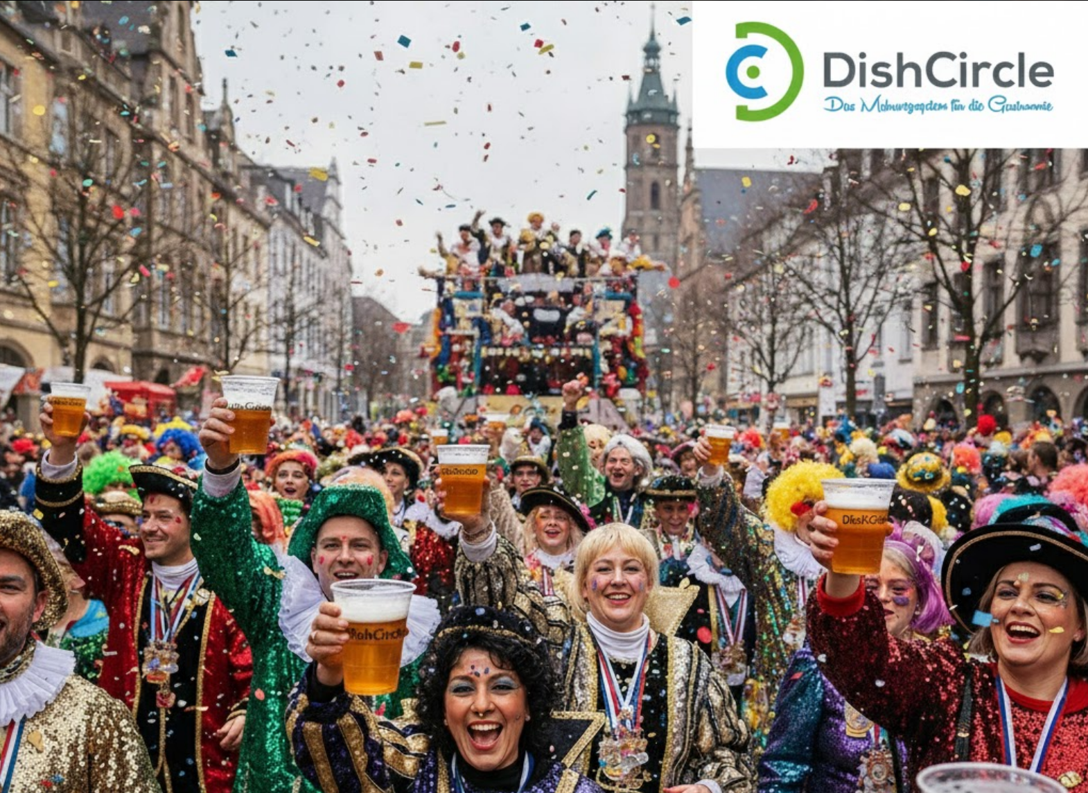 Mehrwegbecher für Karneval und Fasching von DishCircle